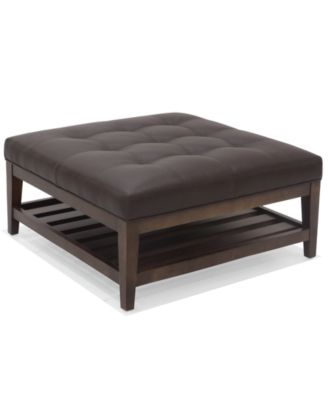 Furniture - Fenniston 34" Leather Cocktail Ottoman
