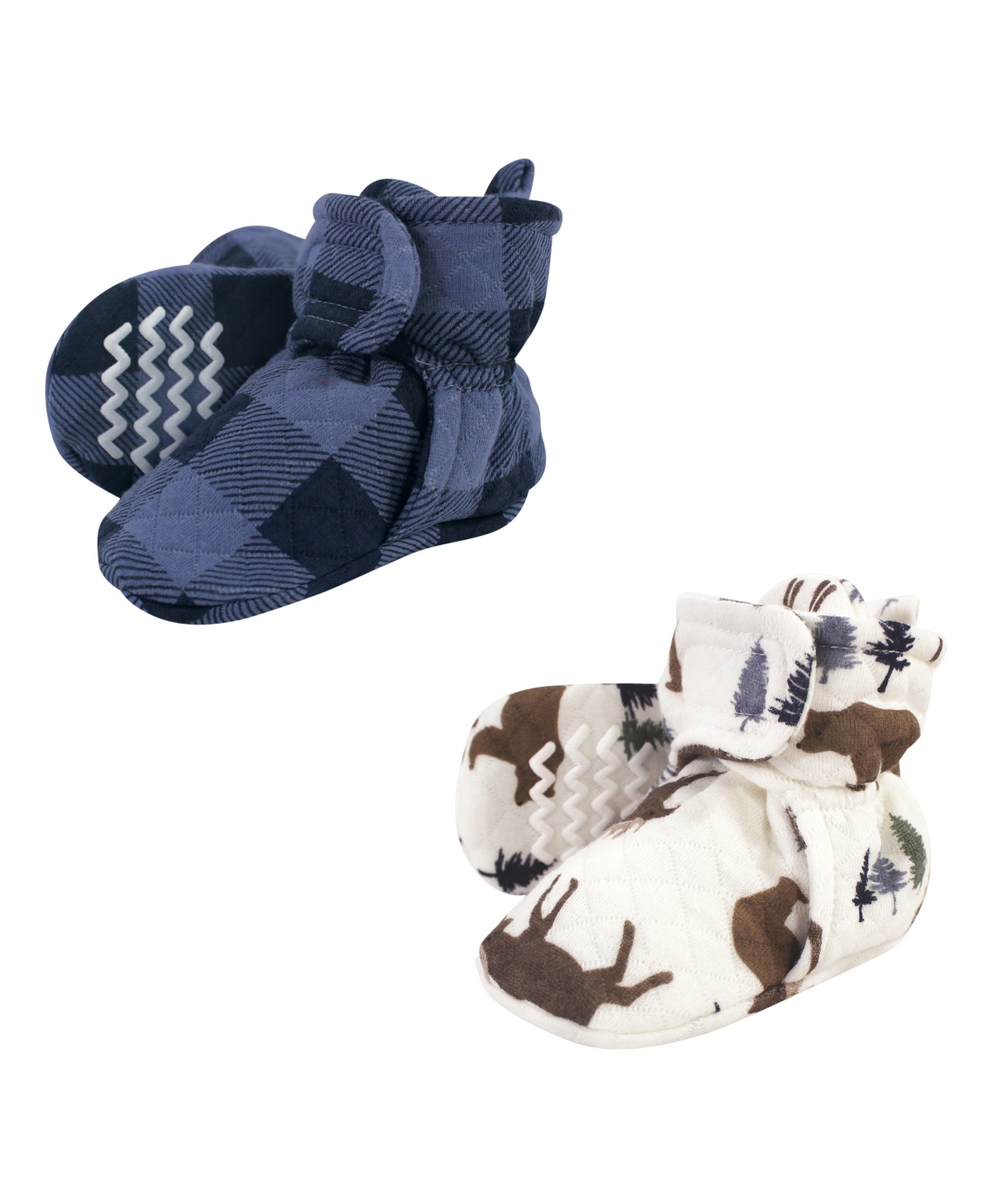 Hudson Baby Baby Boys Hudson Quilted Booties 2pk