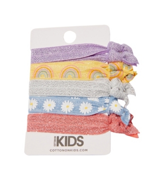 image of Girls Knot Messy Hair Ties
