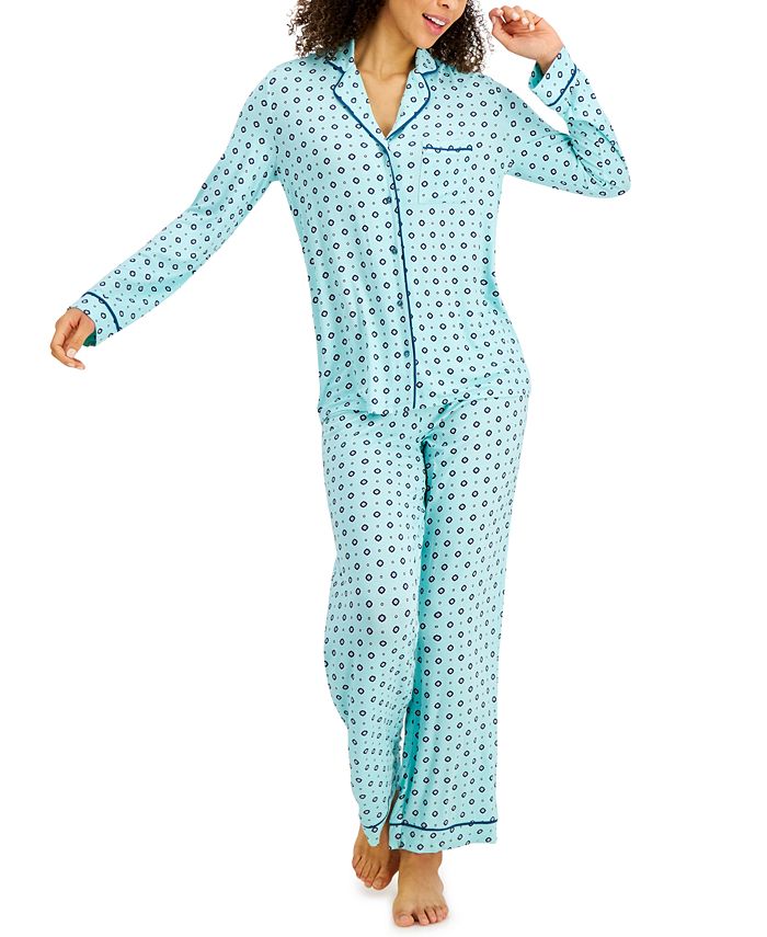 Alfani Printed Ultra-Soft Pajama Set, Created for Macy's & Reviews ...