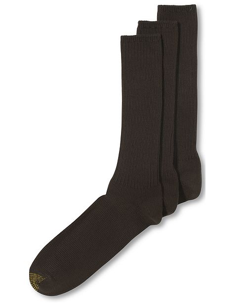 Gold Toe Cotton Casual 3 Pack Extended Size Men S Socks