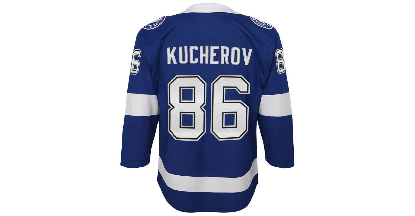Детское джерси Outerstuff Tampa Bay Lightning Nikita Kucherov Premier Player — фото 2