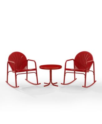Griffith 3 Piece Outdoor Rocking Chair Set