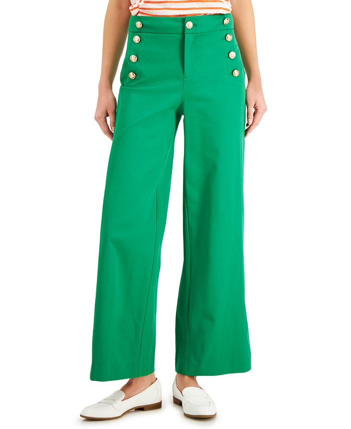 Charter Club Wide-Leg Sailor Pants, Created for Macy's & Reviews ...