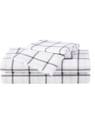 Printed Microfiber 4-Pc. Sheet Set, King