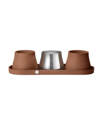 Georg Jensen - Terra 3 Pots and Planter Set
