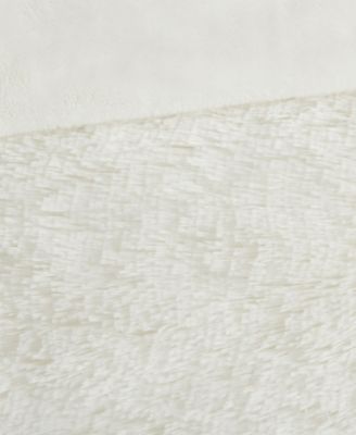 Malea Shaggy Faux-Fur 3-Pc. Duvet Cover Set, King