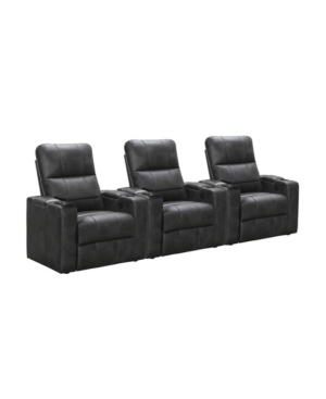 Thomas Power Faux Leather Recliner Set of 3