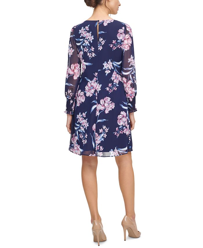 Jessica Howard Petite FloralPrint Chiffon Dress Macy's