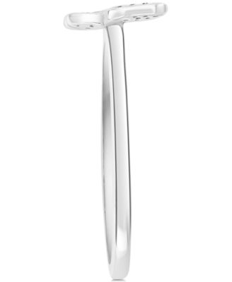 EFFY&reg; Diamond Butterfly Ring (1/10 ct. t.w.) in Sterling Silver or 14k Gold-Plated Sterling Silver