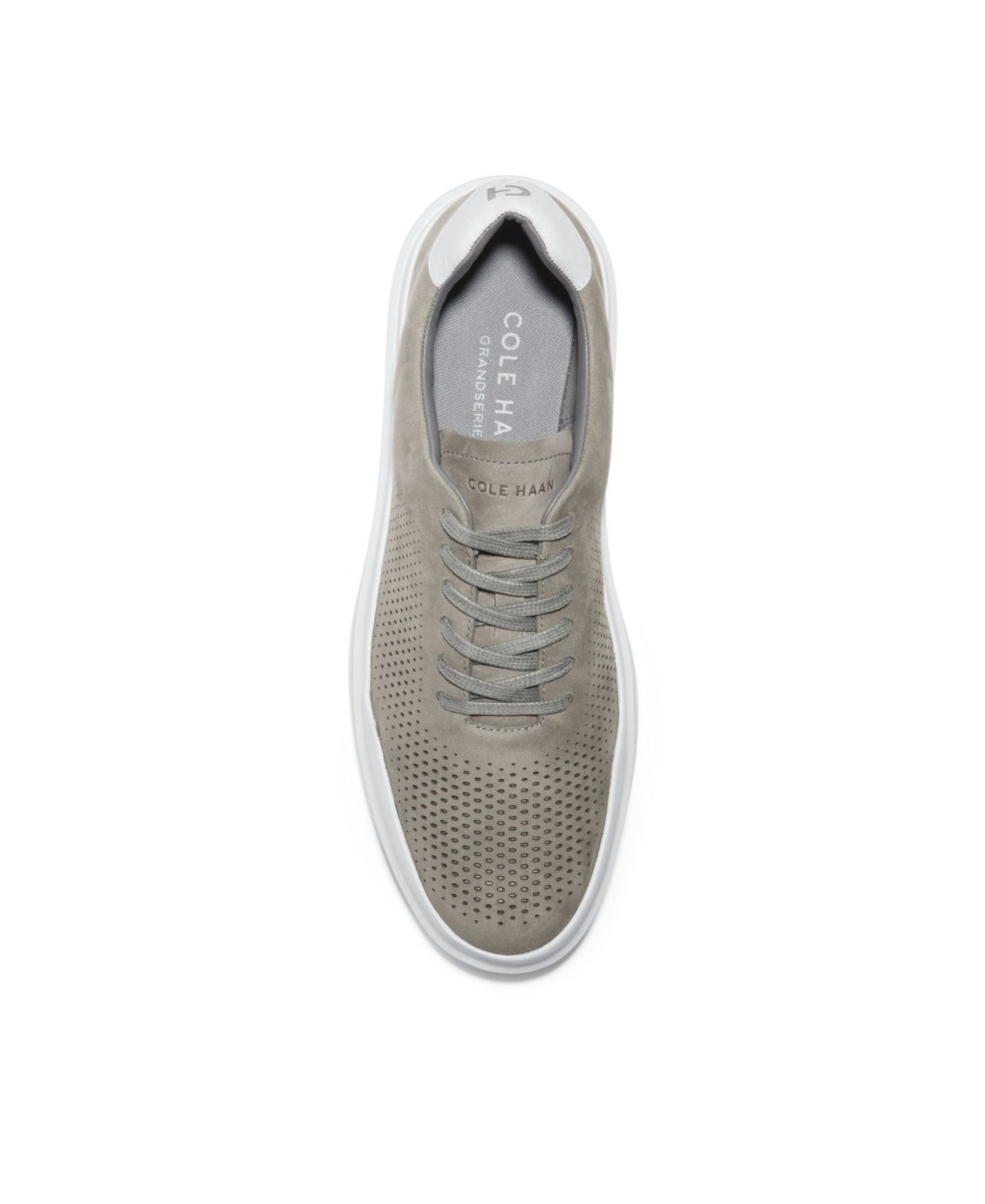 Мужские кроссовки Cole Haan GrandPro Rally Laser Cut Perforated, цвет: Ironstone — фото 2