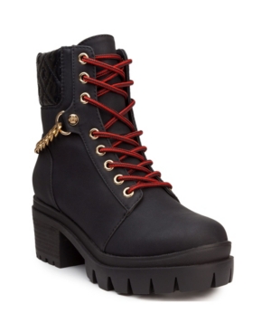 image of Women-s Question Quilted Chain Boot Women-s Shoes