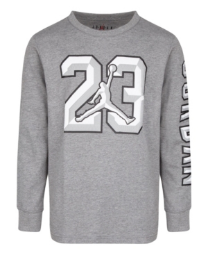 image of Jordan Little Boys Chiseled Long Sleeve T-shirt