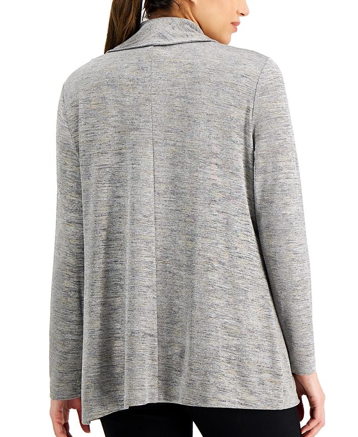 JM Collection Spacedyed Shawl-Collar Cardigan, Created for Macy's - Macy's