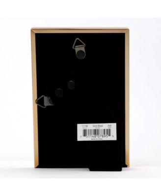 Polished Metal Picture Frame - Bead Border Design, 4" x 6"