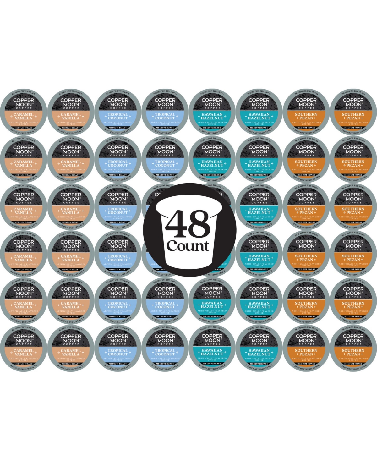 Single Serve Coffee Pods for Keurig K Cup Brewers, Flavored Variety Pack, 48 Count