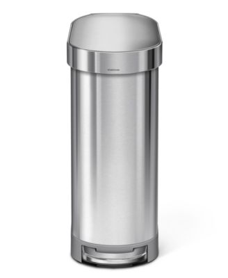 45 Liter Slim Kitchen Trash Can with Liner Pocket