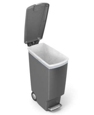 40 Liter Plastic Slim Liner Rim Kitchen Trash Can