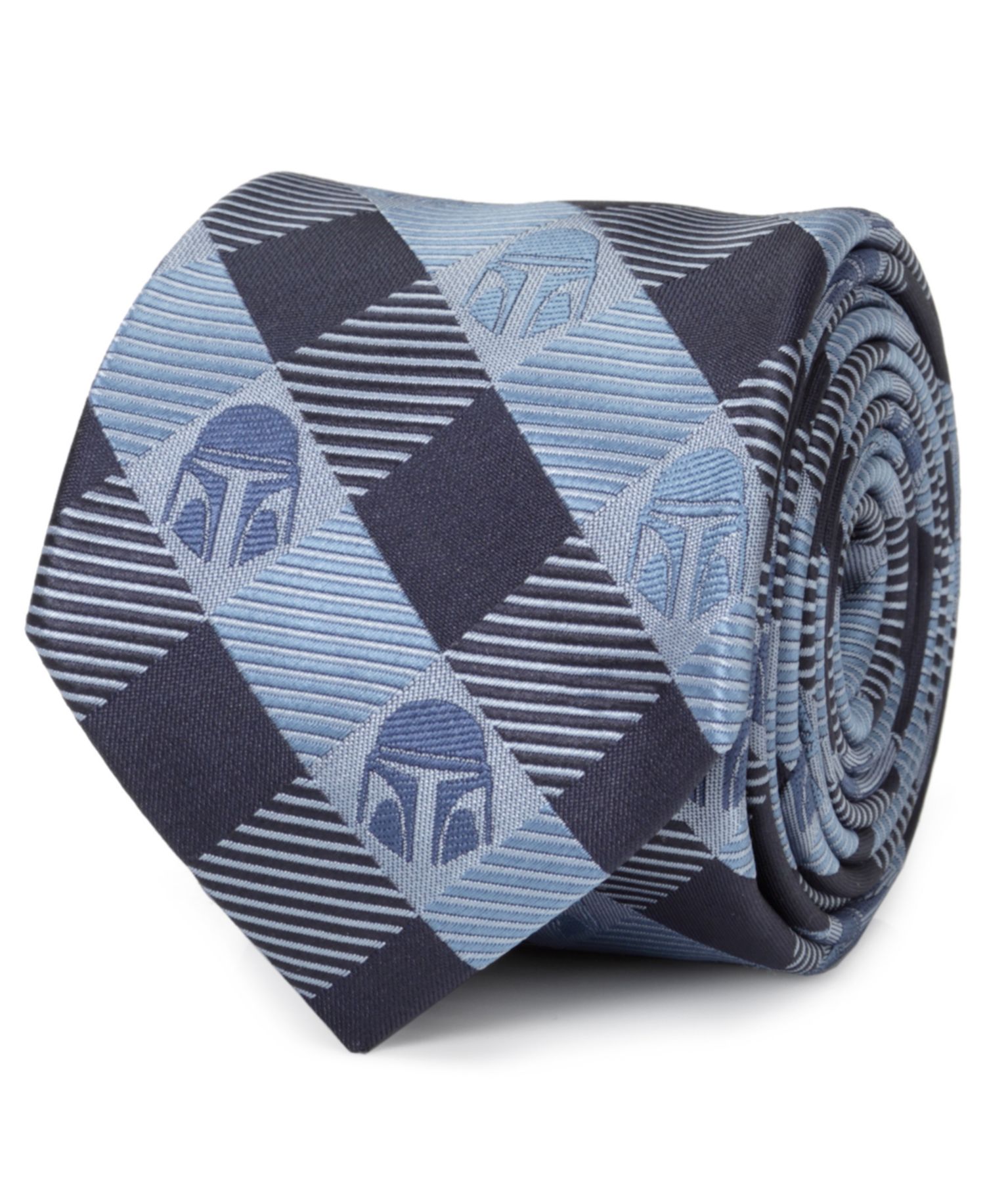 Mando Helmet Check Men's Tie