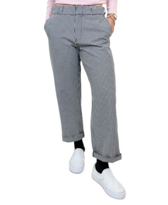 Dickies - Gingham Cropped Wide-Leg Pants