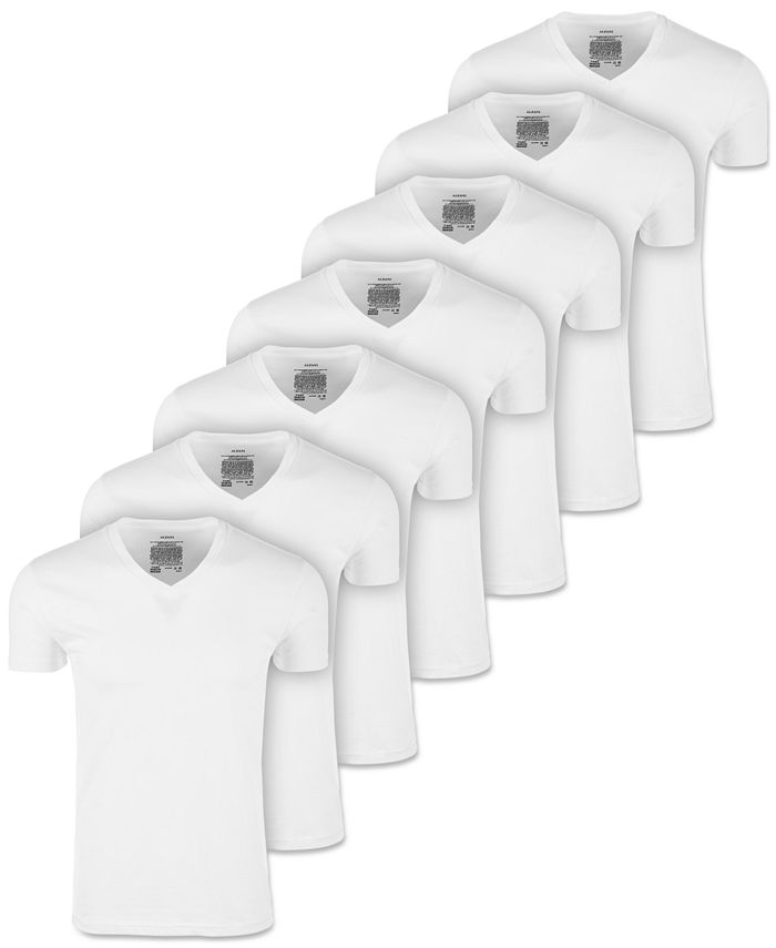 Alfani Men's 7-Pack V-Neck T-Shirts, Created for Macy's - Macy's