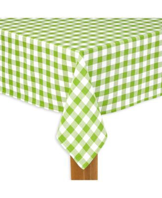Lintex - Buffalo Check Green 100% Cotton Table Cloth for Any Table 52"X52"