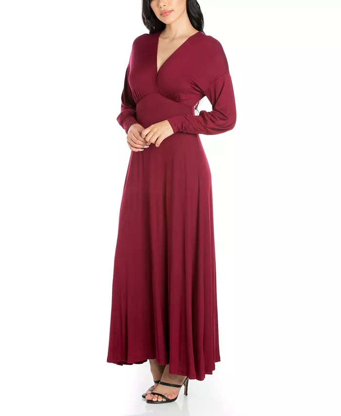 Women's Formal Long Sleeve Maxi Dress - thumbnail 9