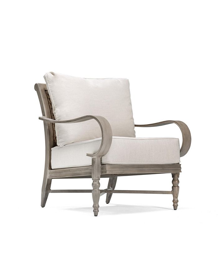 Furniture - Grayson Wicker Outdoor Lounge Chair with Outdura Remy Sand Cushion