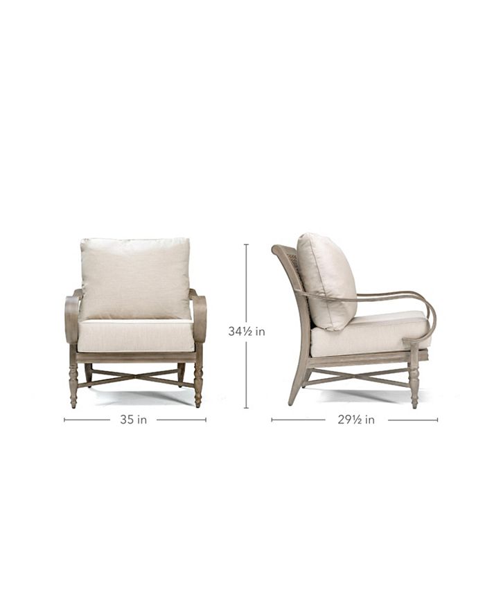 Furniture Winston Grayson Wicker Outdoor Lounge Chair with Outdoor