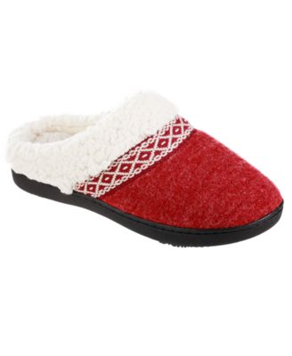 Isotoner Signature - Women's Heather-Knit Ada Hoodback Slippers