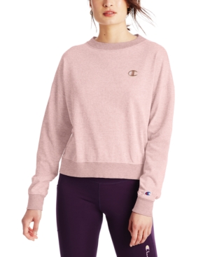 Champion Women's Heritage Two-tone Sweatshirt In Hush Pink Heather