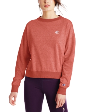 Champion Women's Heritage Two-tone Sweatshirt In Picante Pink Heather