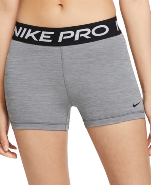 Shop Nike Pro Women's 3" Shorts In Smoke Grey