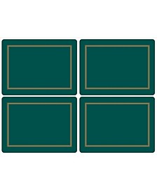 Classic Emerald Placemats, Set of 4