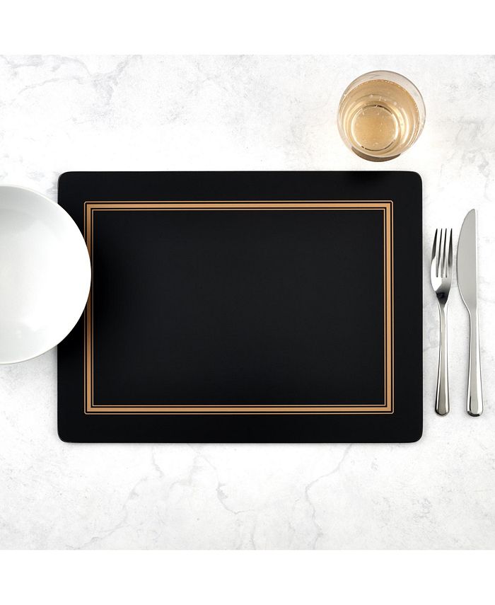 Pimpernel Classic Black Placemats, Set of 4 Macy's