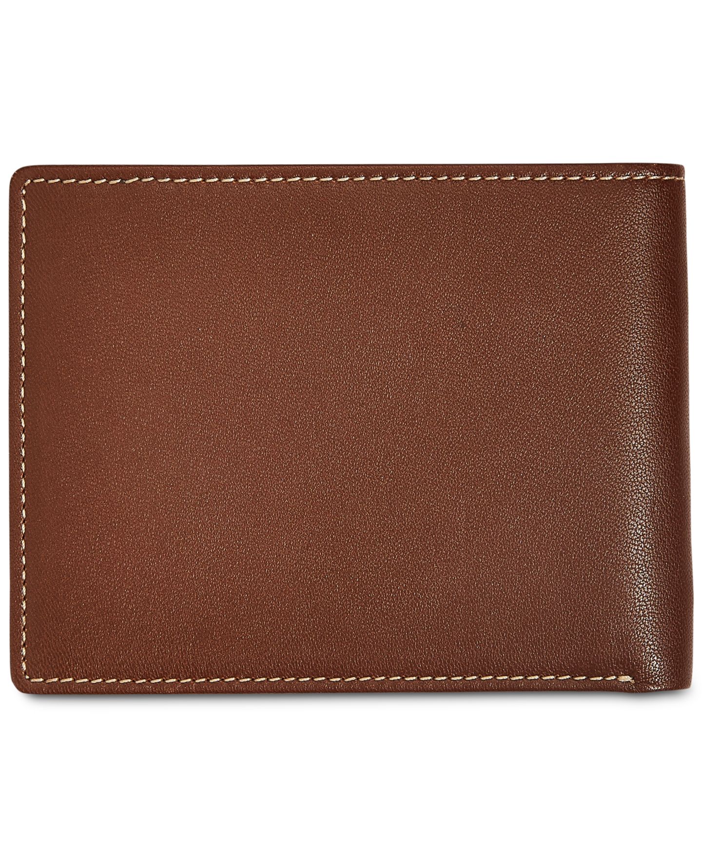 Мужской кошелёк Perry Ellis Portfolio Perry Ellis Leather Wallet, цвет: Светло-коричневый — фото 3
