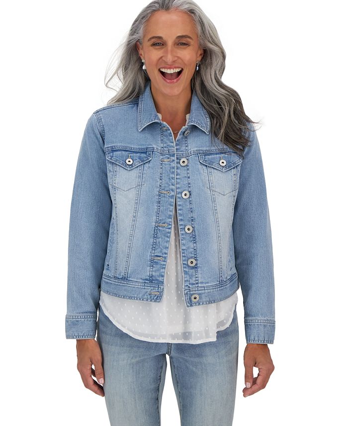 Macy's style and 2024 co denim jacket