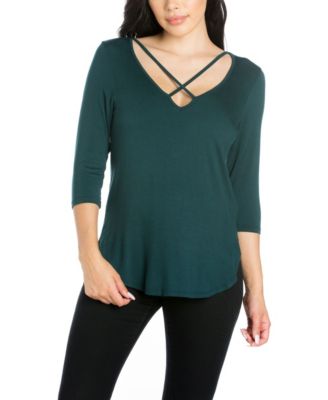 Fitted Criss Cross T Shirt – Posh At Play