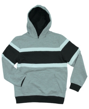 Big Boys Teague Pieced Fleece Pullover Hoody