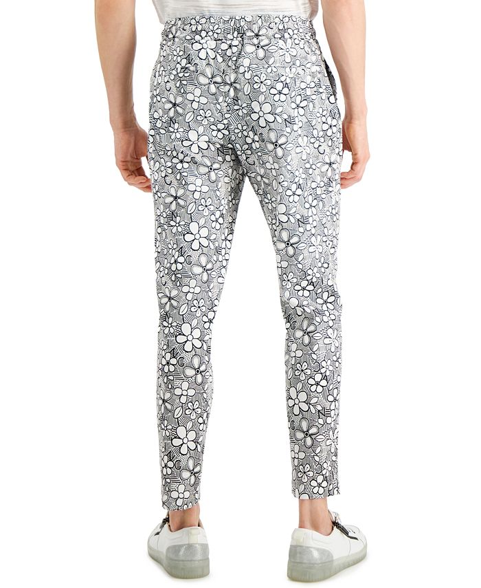 INC International Concepts Men's Slim Fit Contrast Stitch Pants Blue Size 33X30