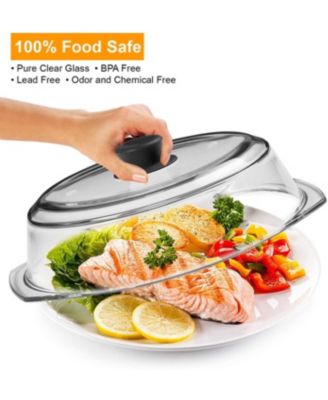 Microwave Tall Glass Plate Cover