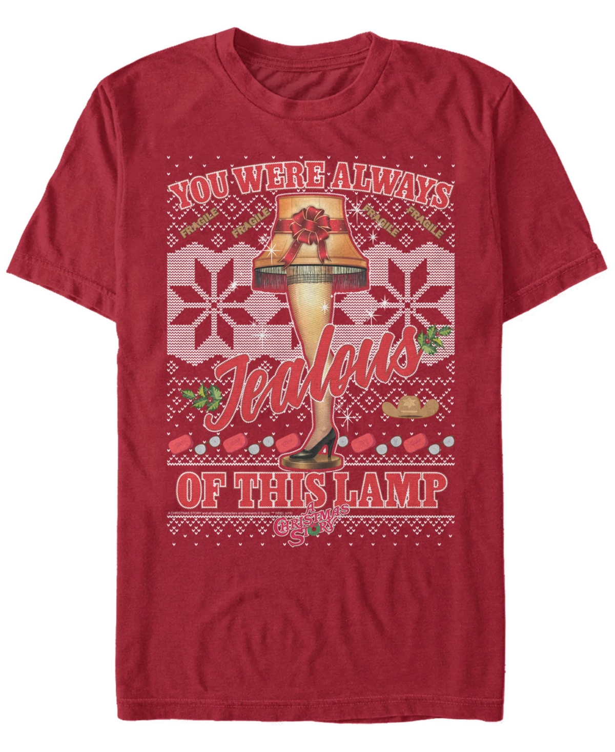 Fifth Sun Men's Christmas Story Fragile Ugly Short Sleeve T-shirt