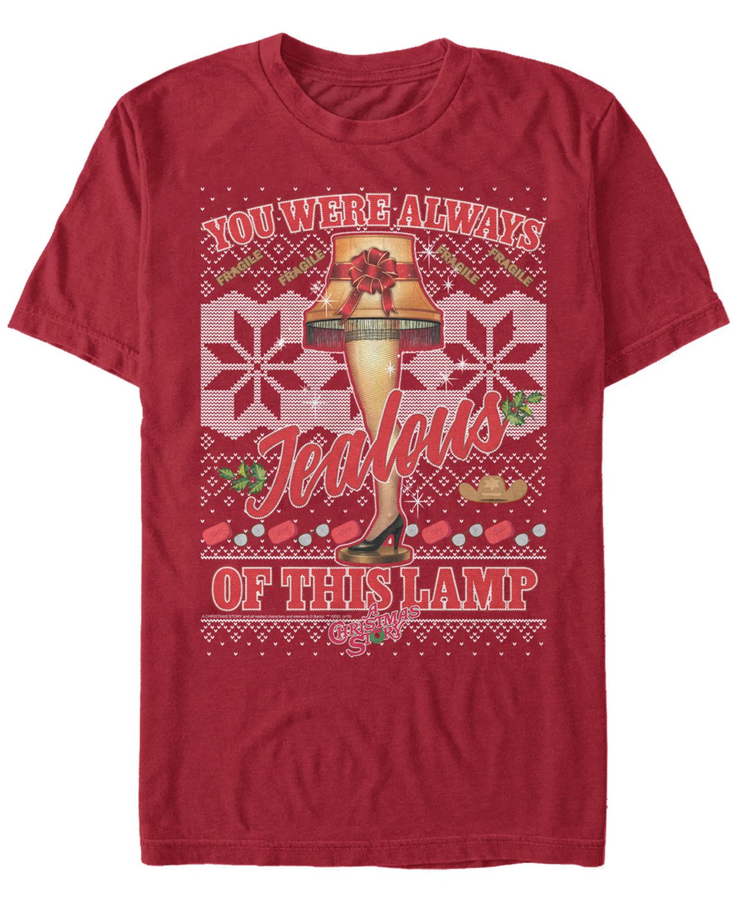 Men's Christmas Story Fragile Ugly Short Sleeve T-shirt