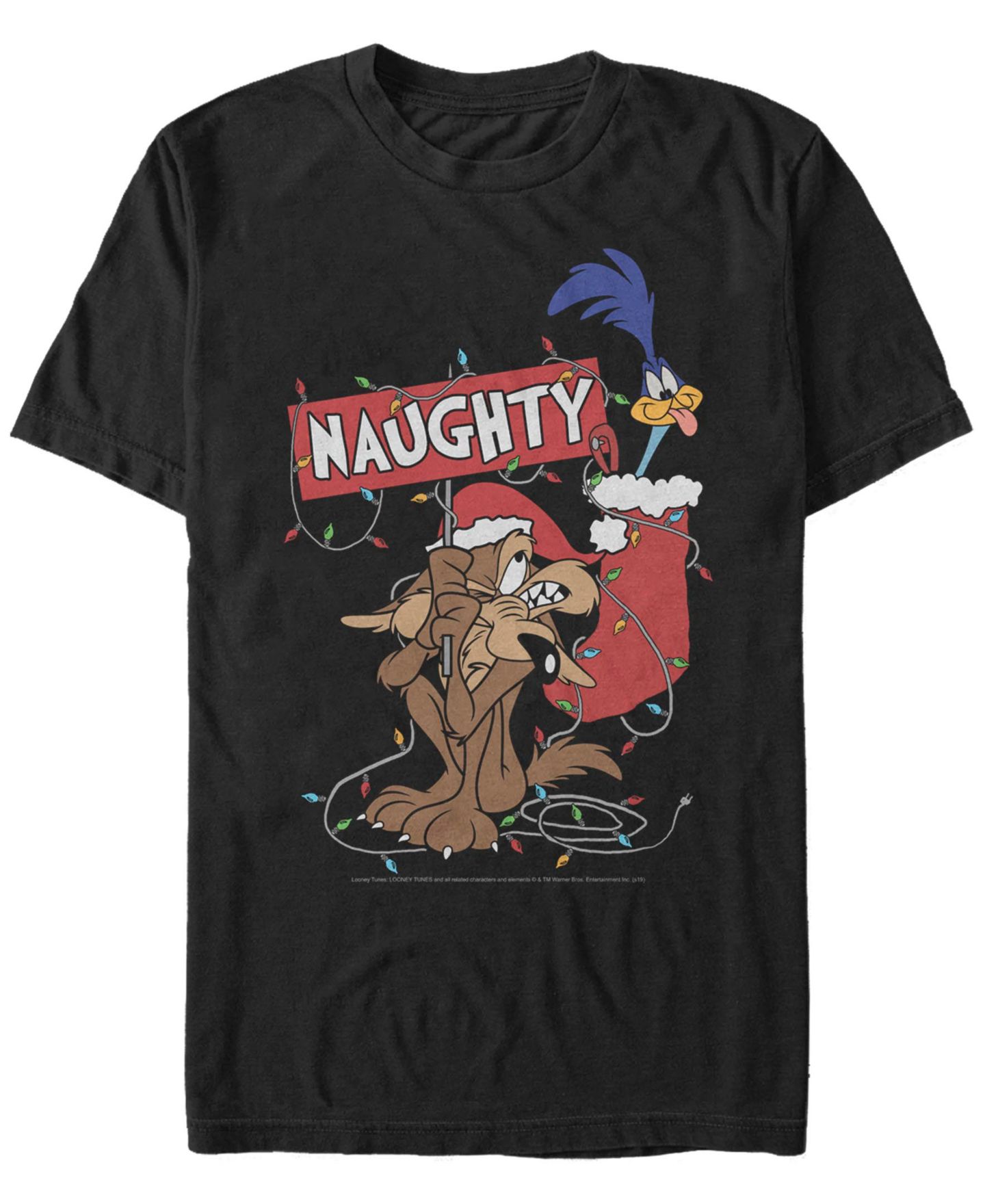 Мужская футболка Fifth Sun Looney Tunes Stocking Stuffer Short Sleeve, цвет: Чёрный — фото 1