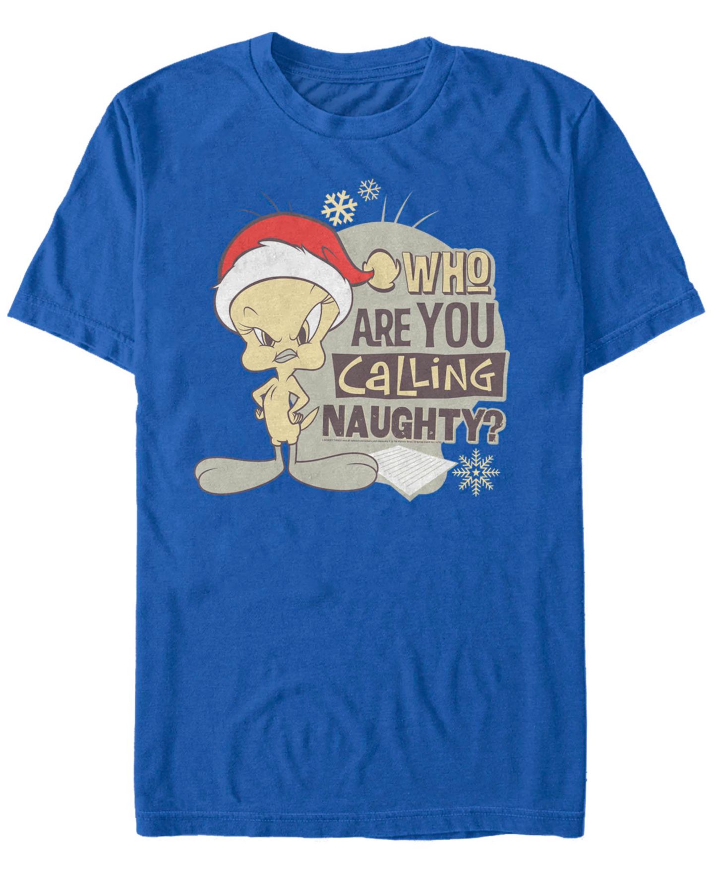 Мужская футболка Fifth Sun Looney Tunes Christmas Tweety Short Sleeve, цвет: Королевский синий — фото 1