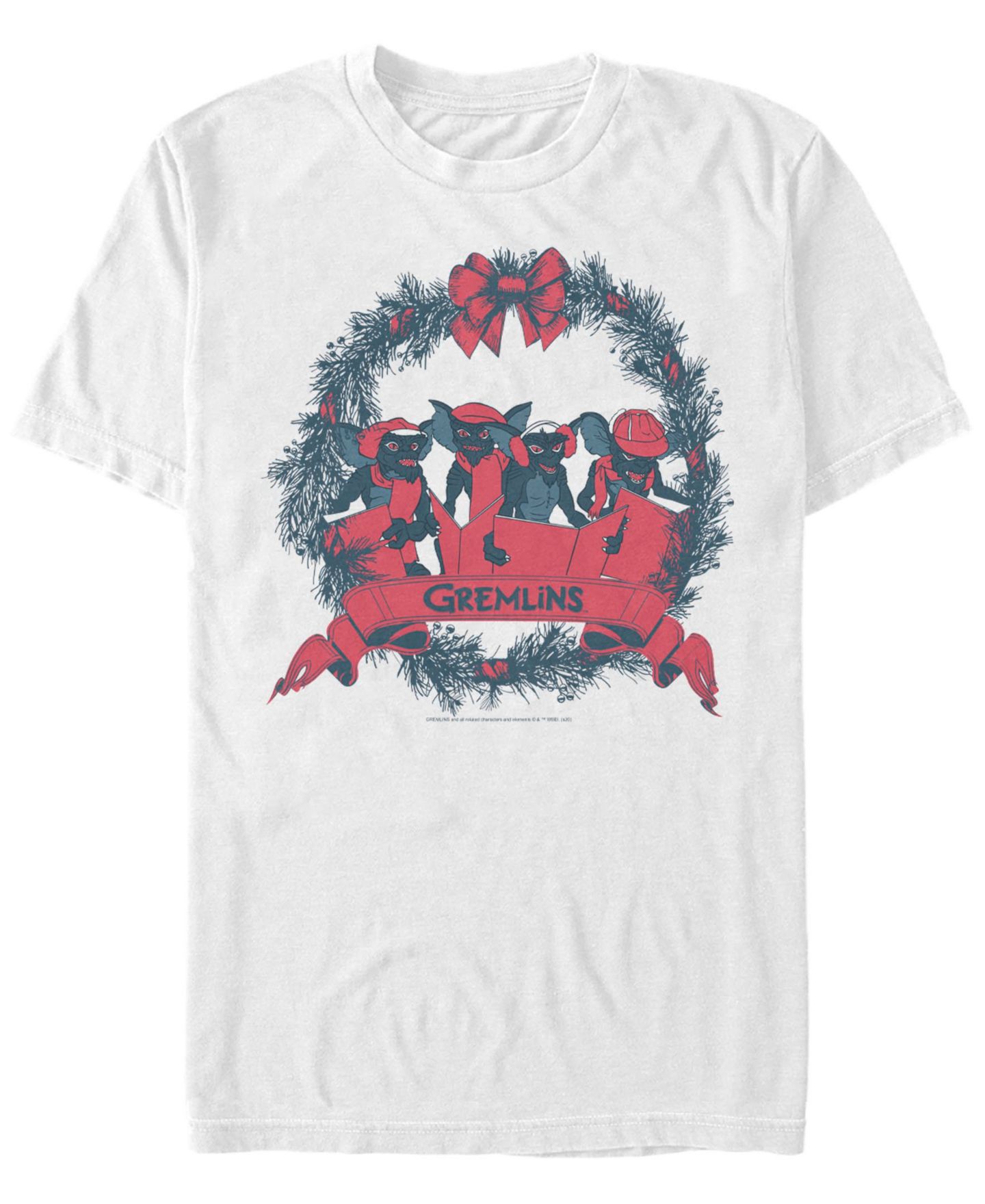 Мужская футболка Fifth Sun Gremlins 1 Wreath Short Sleeve, цвет: Белый — фото 1