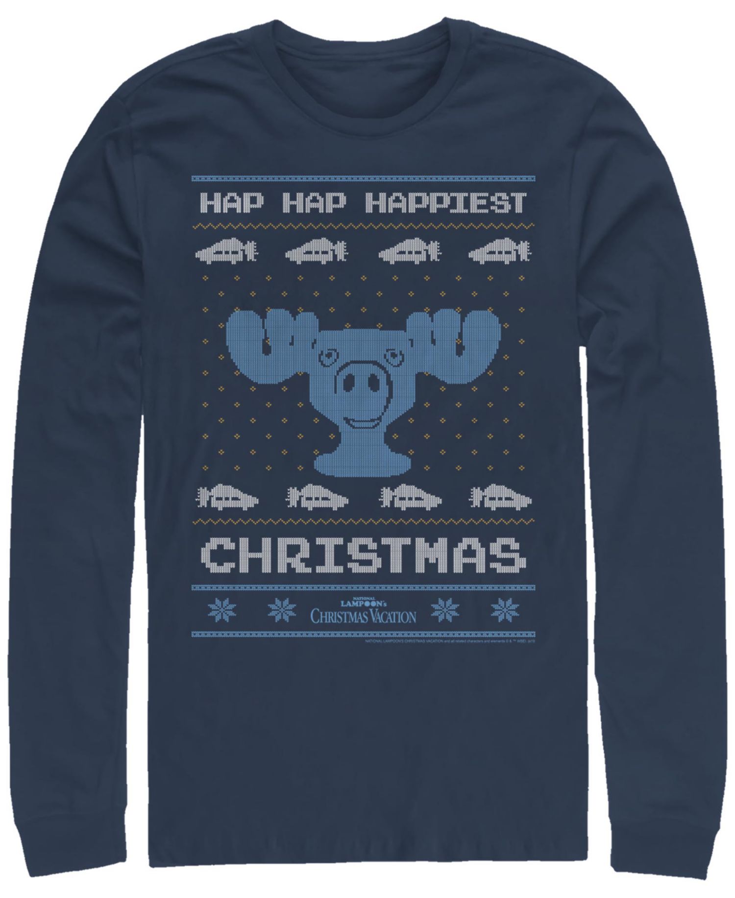 Men's National Lampoon Christmas Vacation Hap Hap Long Sleeve T-shirt