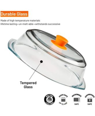 Microwave Tall Glass Plate Cover