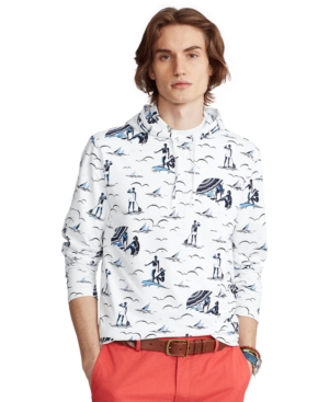 Polo Ralph Lauren Men's Print Jersey Hooded T-Shirt