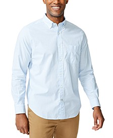 Men's Classic-Fit Stripe Poplin Shirt